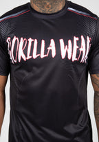 Gorilla Wear Clayton T-Shirt - Noir/Rouge