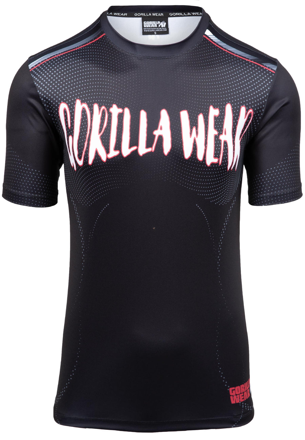 Gorilla Wear Clayton T-Shirt - Noir/Rouge