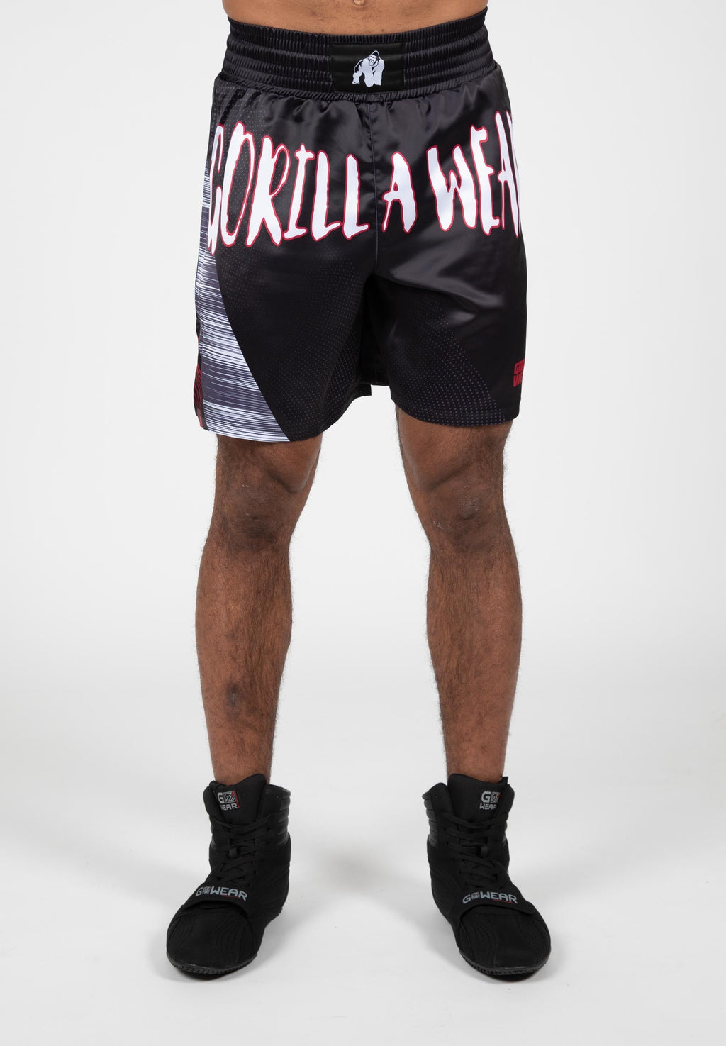 Gorilla Wear Clayton Shorts de Boxe - Noir/Rouge