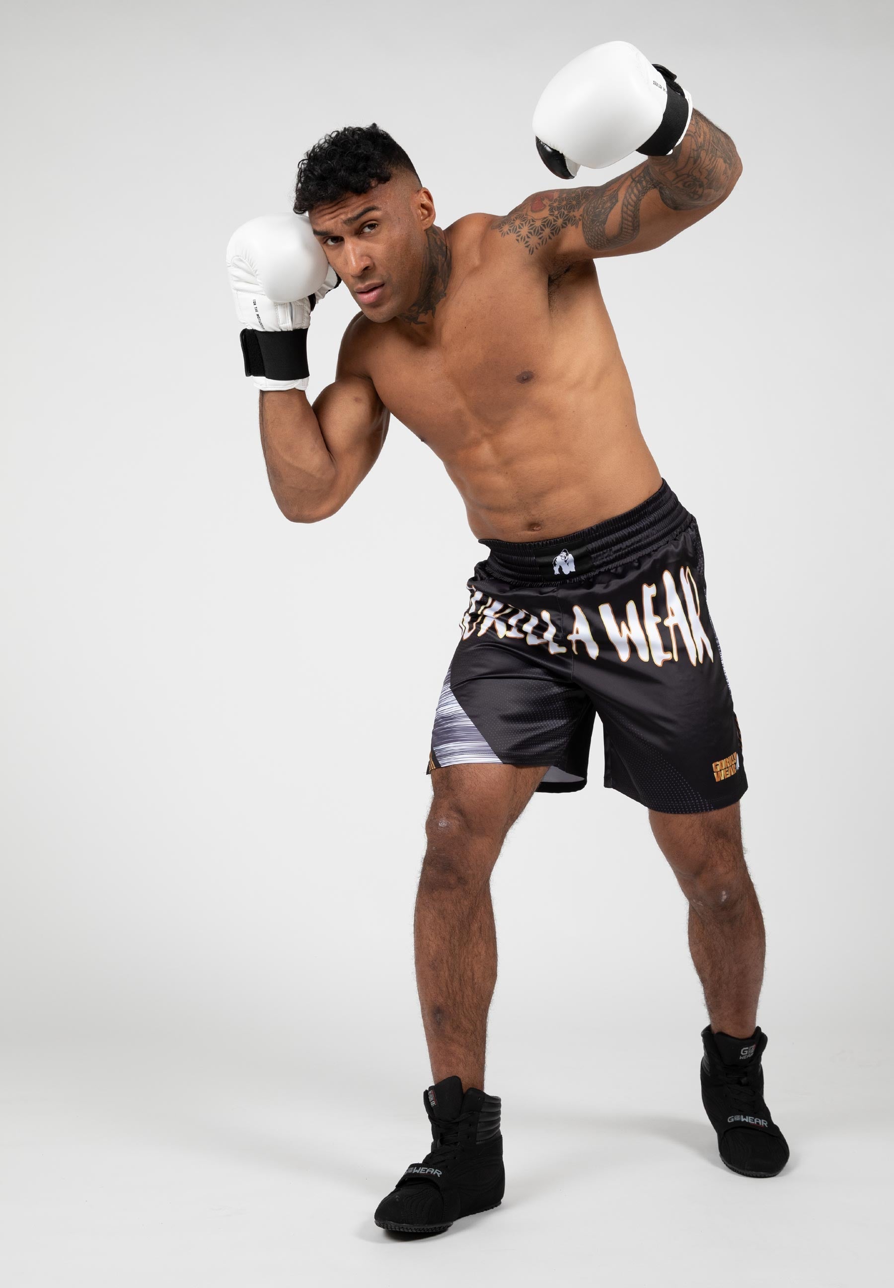 Gorilla Wear Clayton Shorts de Boxe - Noir/Or