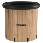 VirtuFit Bain de glace XXL - 375 litres - Aspect Bois - accessoires inclus - Deuxième Chance