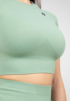 Gorilla Wear Whitney Seamless Crop Top - Vert