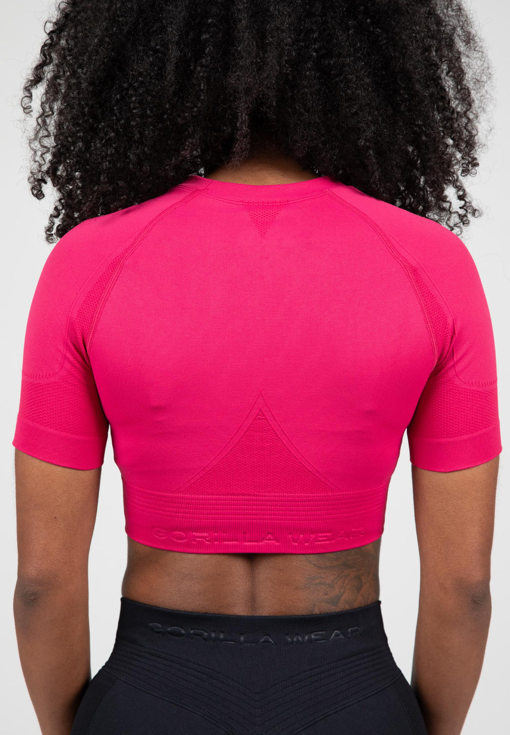 Gorilla Wear Whitney Seamless Crop Top - Rose