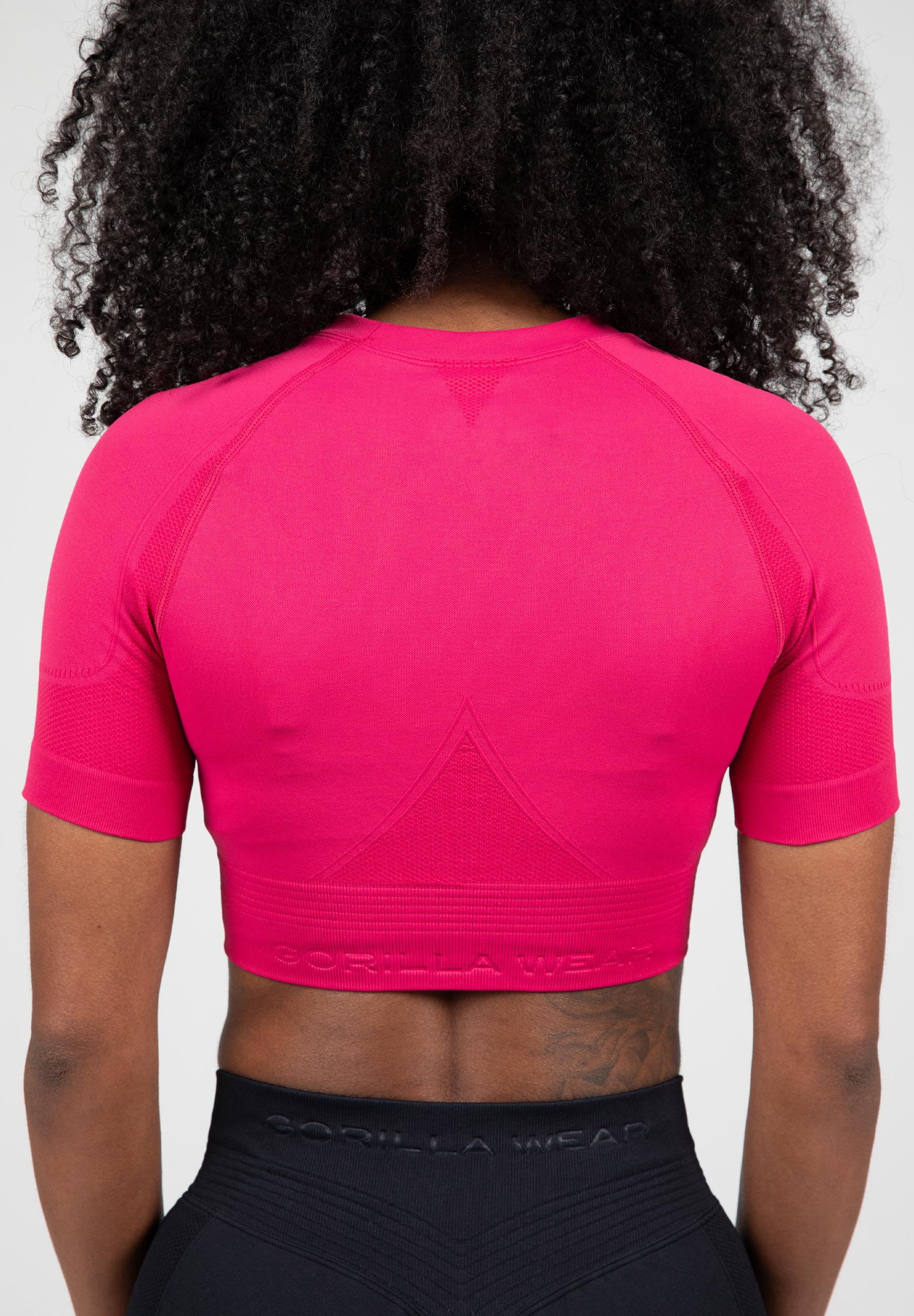 Gorilla Wear Whitney Seamless Crop Top - Rose