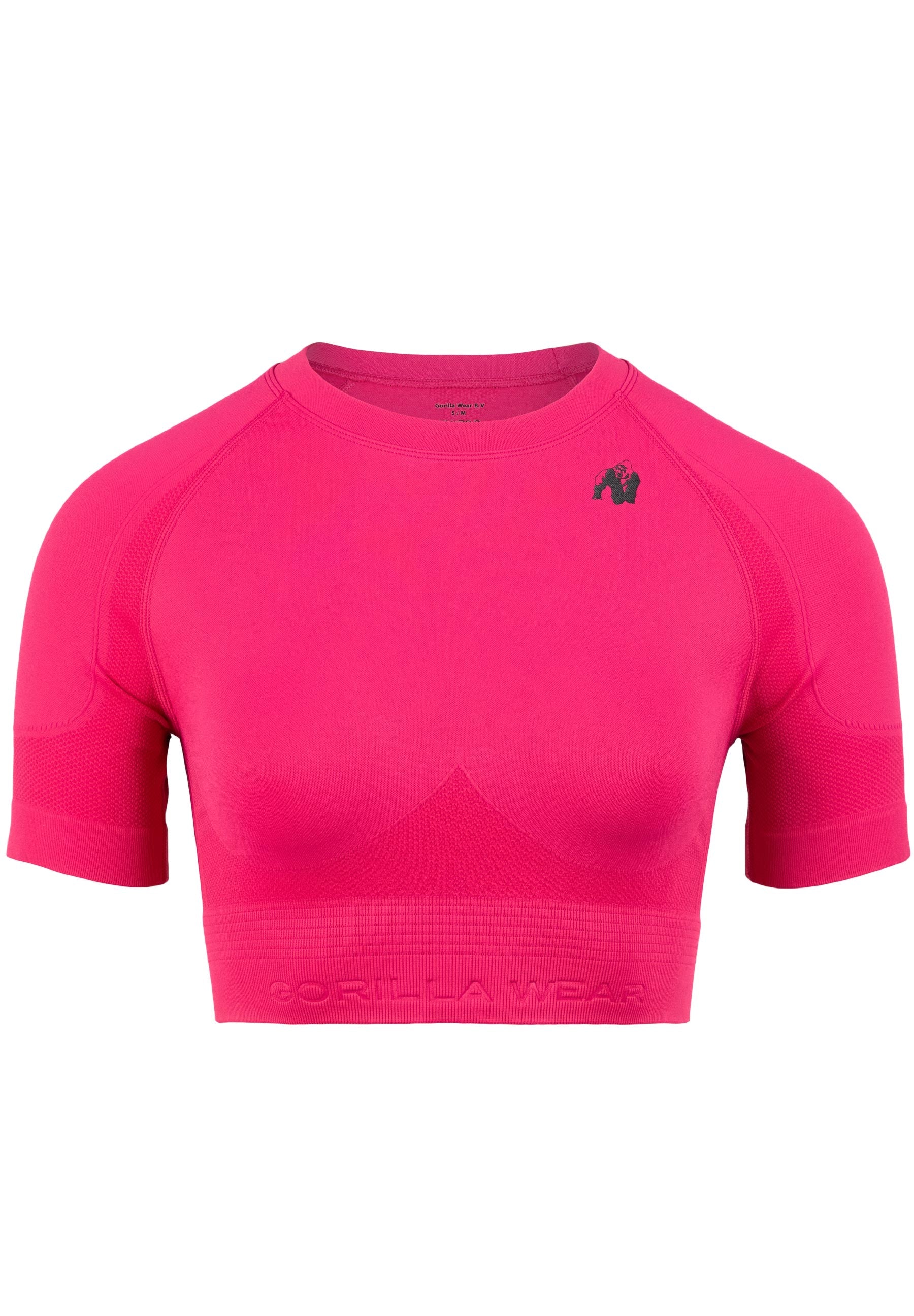 Gorilla Wear Whitney Seamless Crop Top - Rose