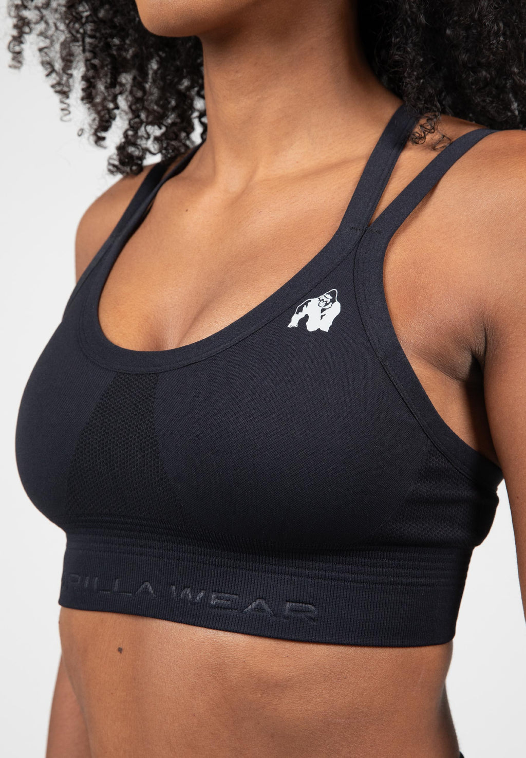 Gorilla Wear Whitney Seamless Brassière de Sport - Noir