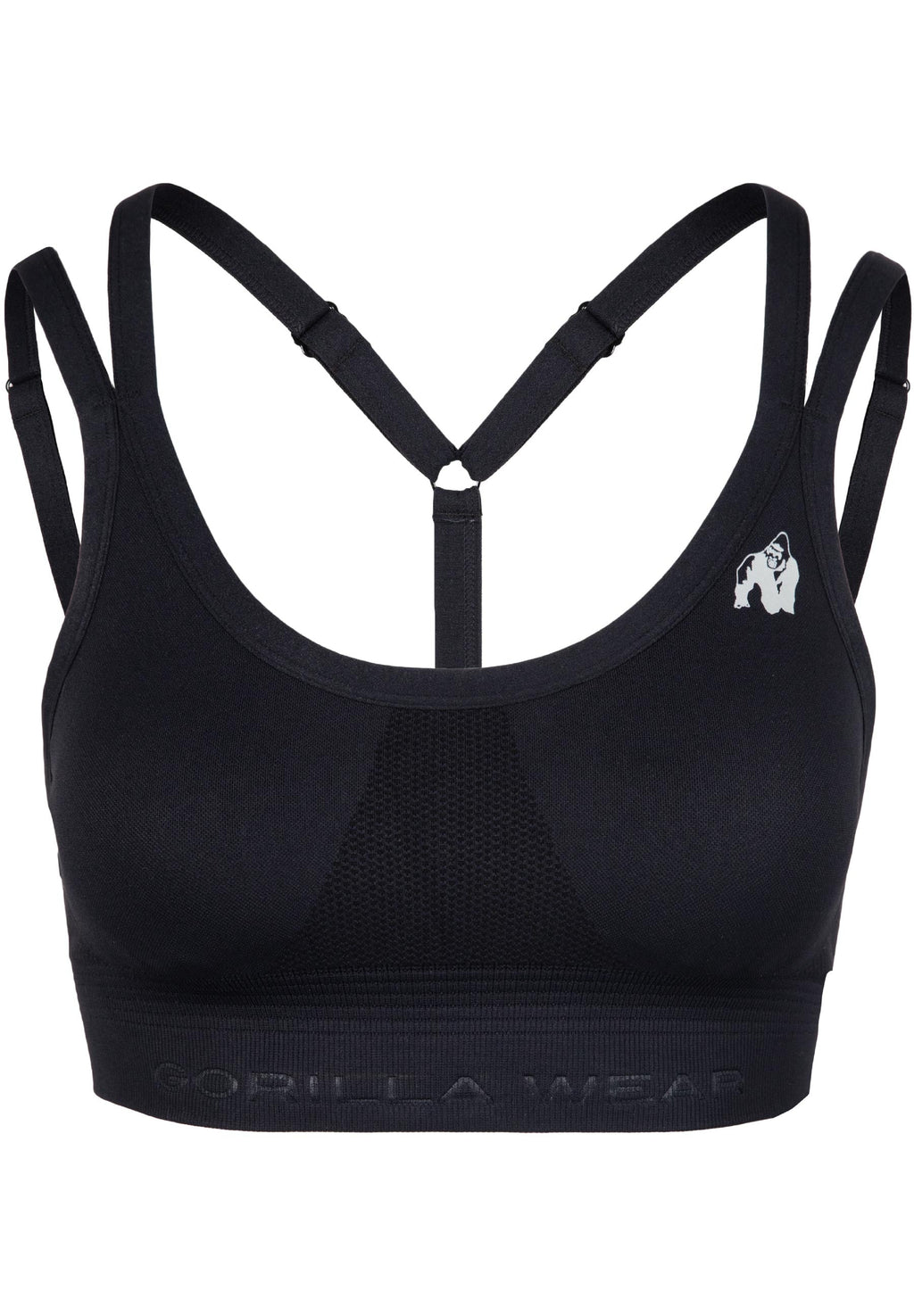 Gorilla Wear Whitney Seamless Brassière de Sport - Noir