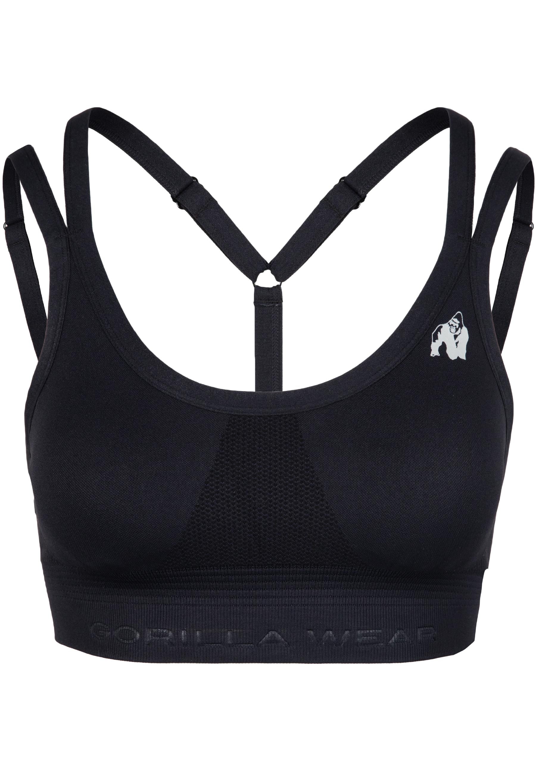 Gorilla Wear Whitney Seamless Brassière de Sport - Noir