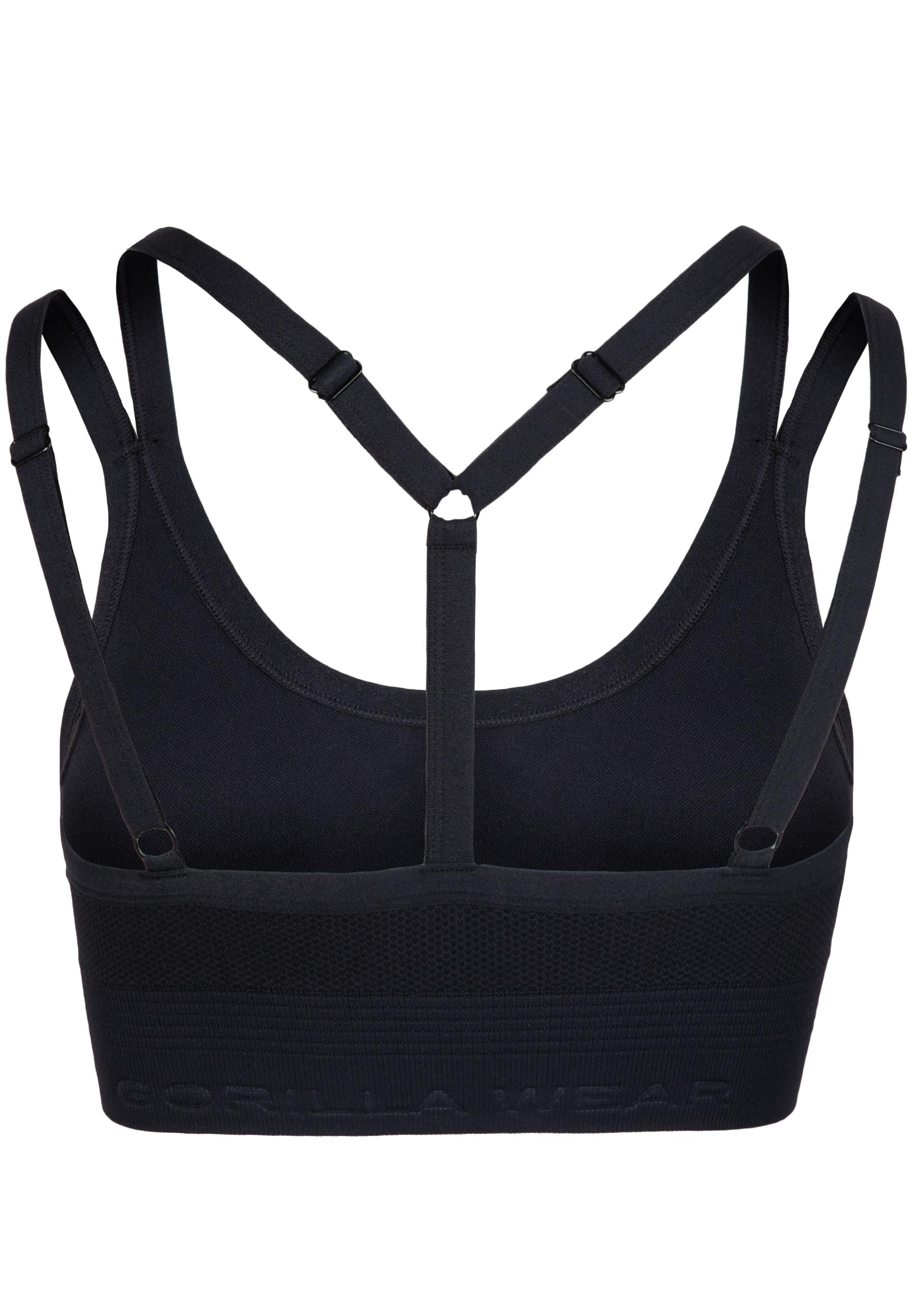 Gorilla Wear Whitney Seamless Brassière de Sport - Noir