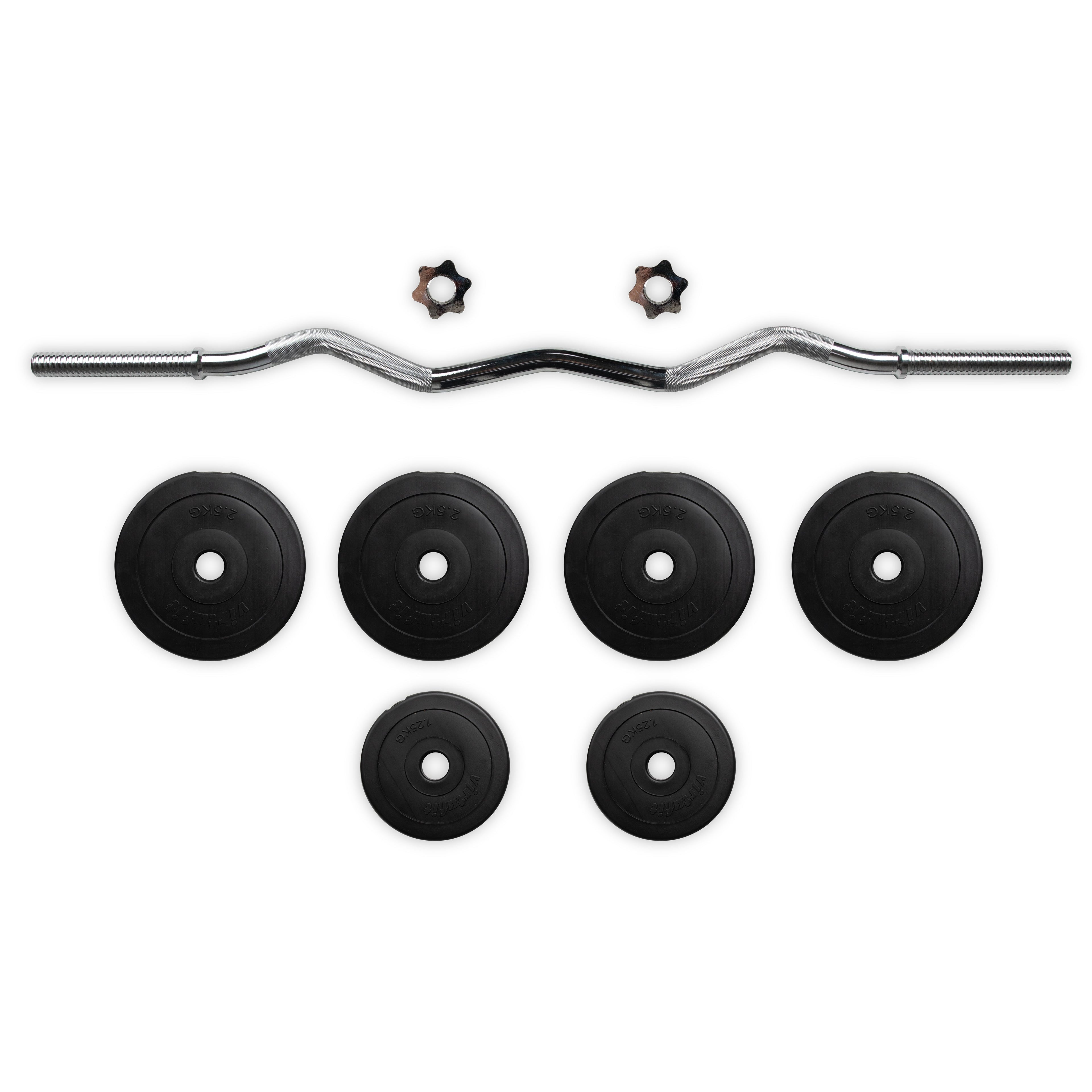 VirtuFit Vinyl EZ-Curl Set - Kit de support - 20 kg