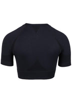 Gorilla Wear Whitney Seamless Crop Top - Noir