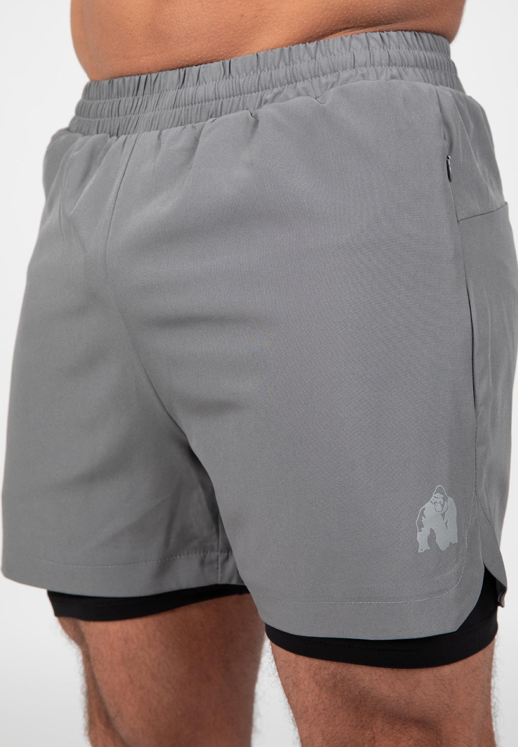 Gorilla Wear Cortez 2-in-1 Shorts - Antraciet