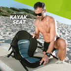 VirtuFit Supboard Cruiser 305 - Noir - Avec siège de kayak, accessoires et sac de transport