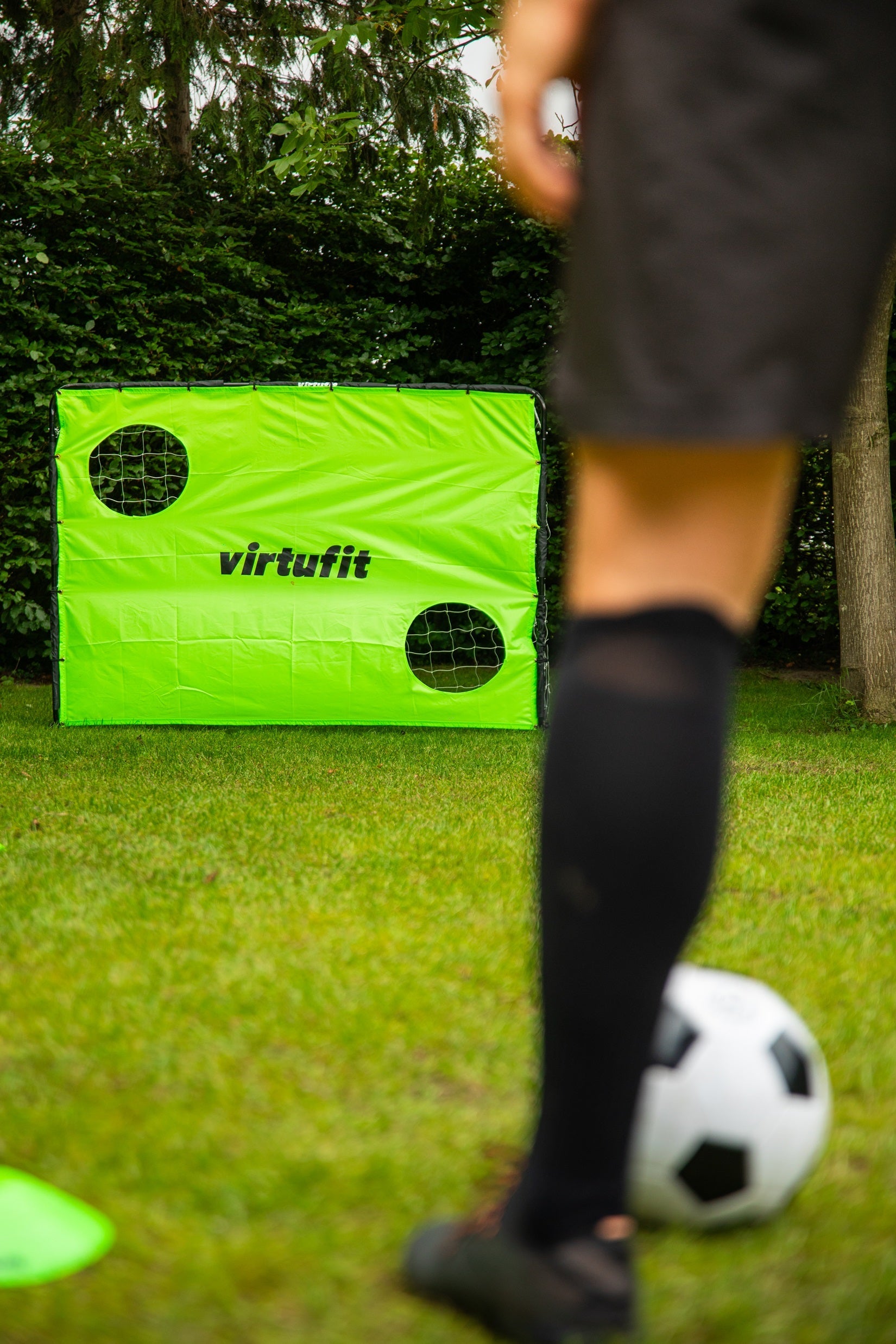 VirtuFit Voetbaldoel met Doelwand - Voetbal Goal - 120 x 80 cm - Tweedekans