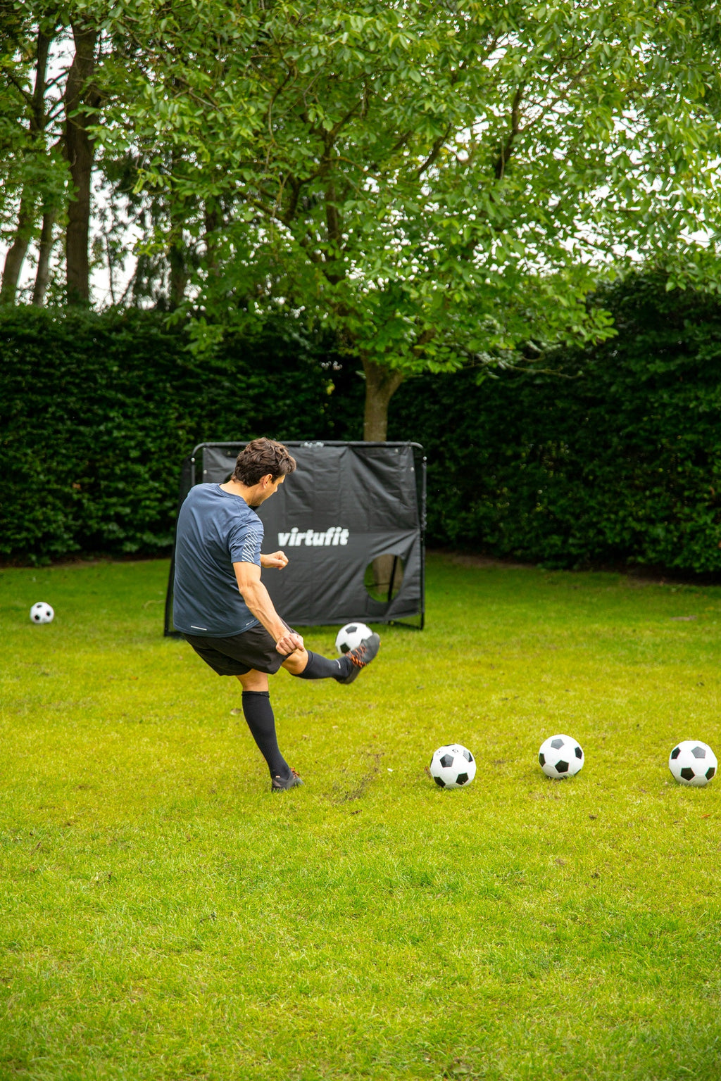 VirtuFit Voetbaldoel Pro met Doelwand - Voetbal Goal - 220 x 170 cm