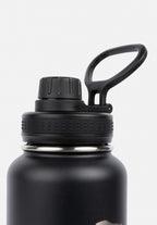 Gorilla Wear Bouteille d'eau isolée en acier inoxydable - Noir - 1000 ml