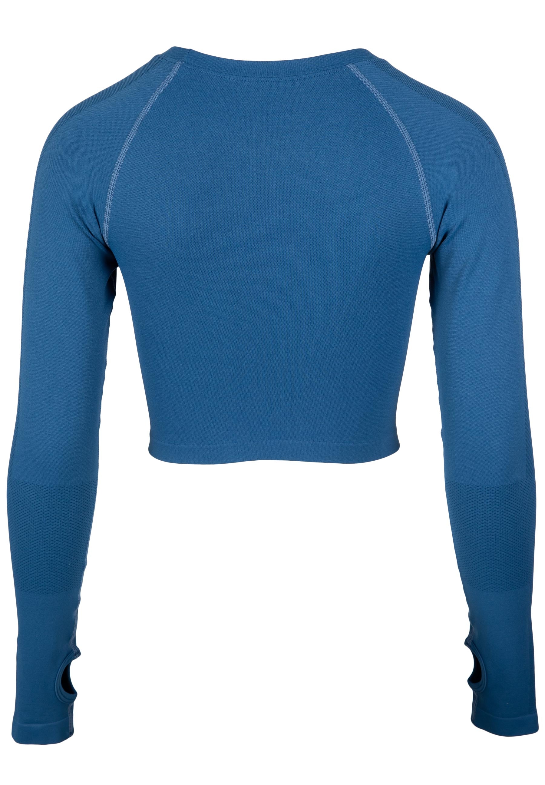 Gorilla Wear Hilton Seamless Cropped Long Sleeve - Blauw