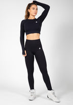 Gorilla Wear Hilton Manches longues sans couture - Noir