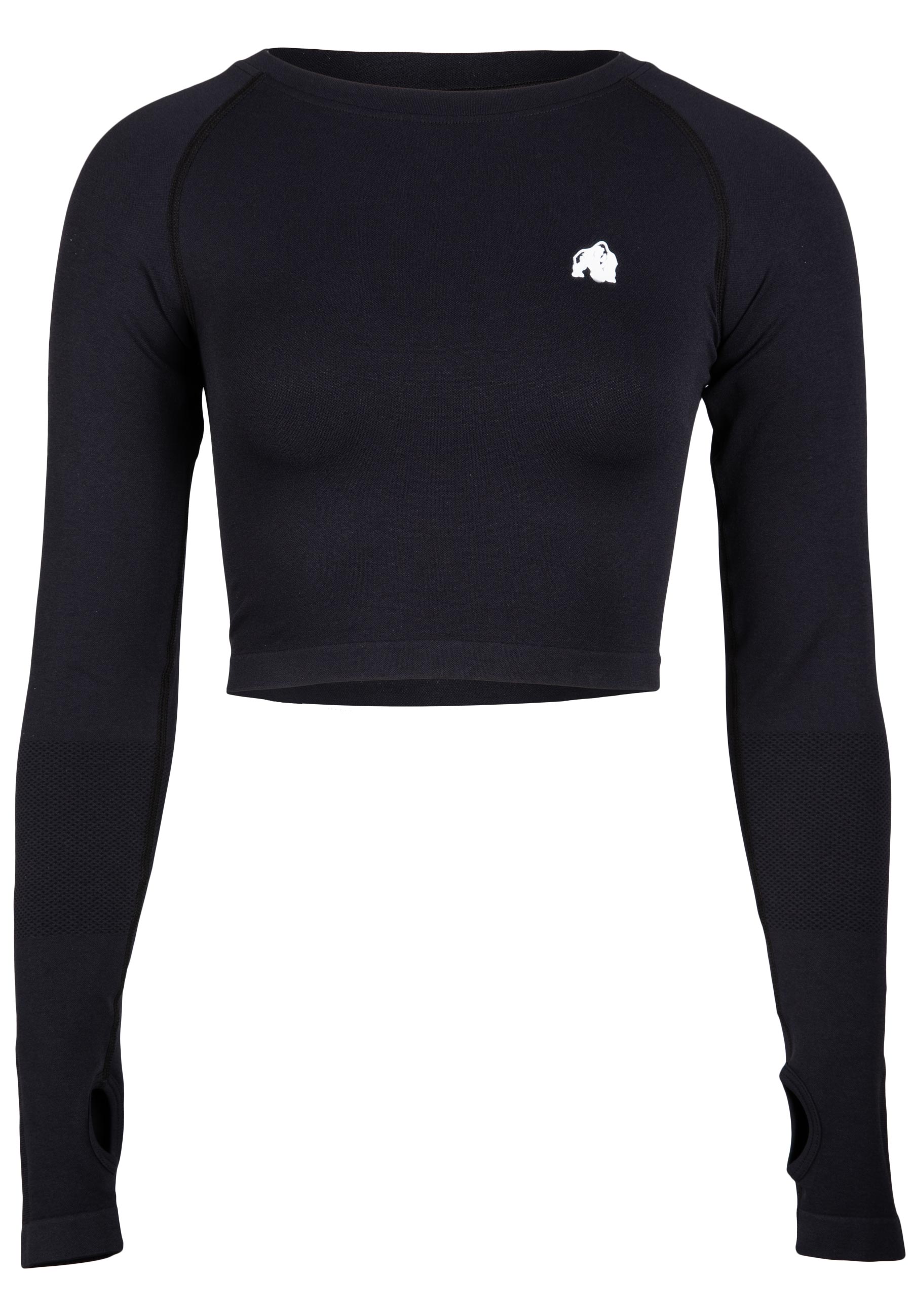 Gorilla Wear Hilton Manches longues sans couture - Noir