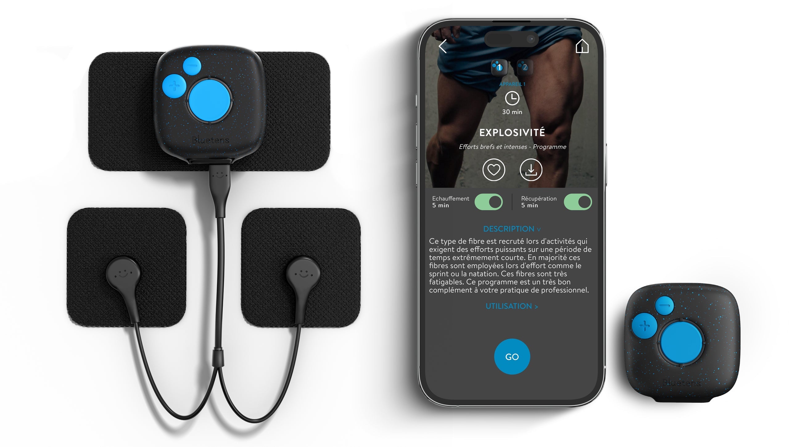 Bluetens Électrodes Duo-Sport 2
