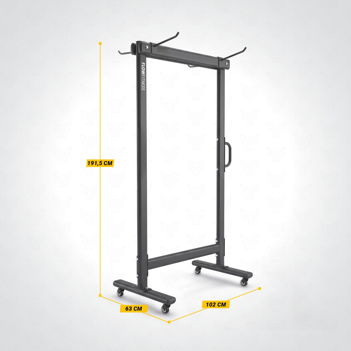 Étagère Flow Fitness pour tapis de fitness - Noir
