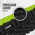 VirtuFit Grid Foam Roller - Massage roller - 62 cm - Zwart