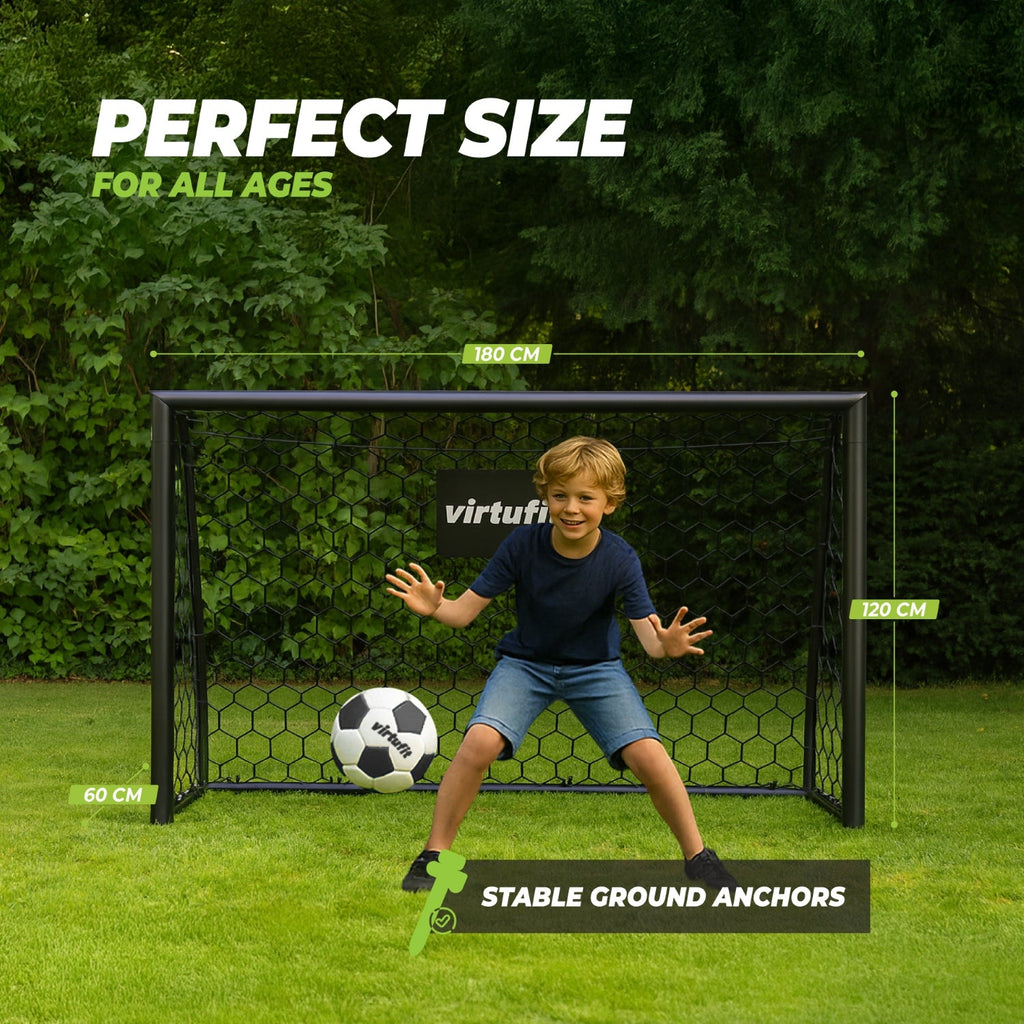 VirtuFit Voetbaldoel Premium - Heavy Duty Voetbal Goal - 180 x 120 x 60