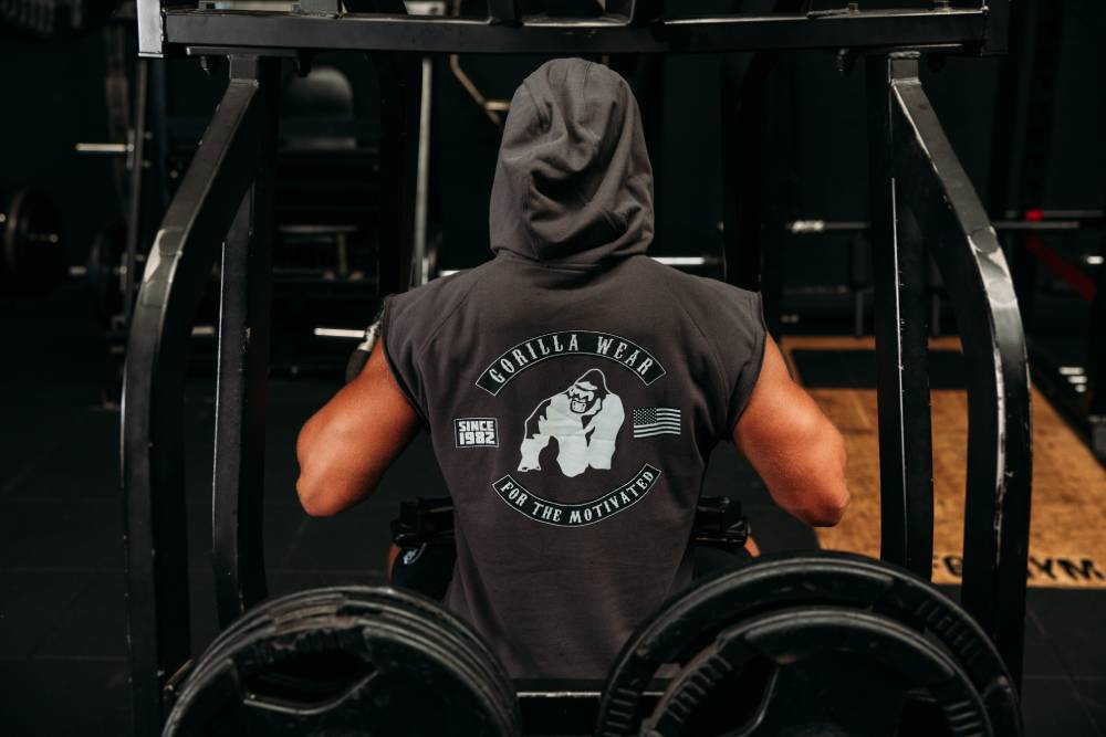 Gorilla Wear Huntley Hoodie Sans Manches - Gris