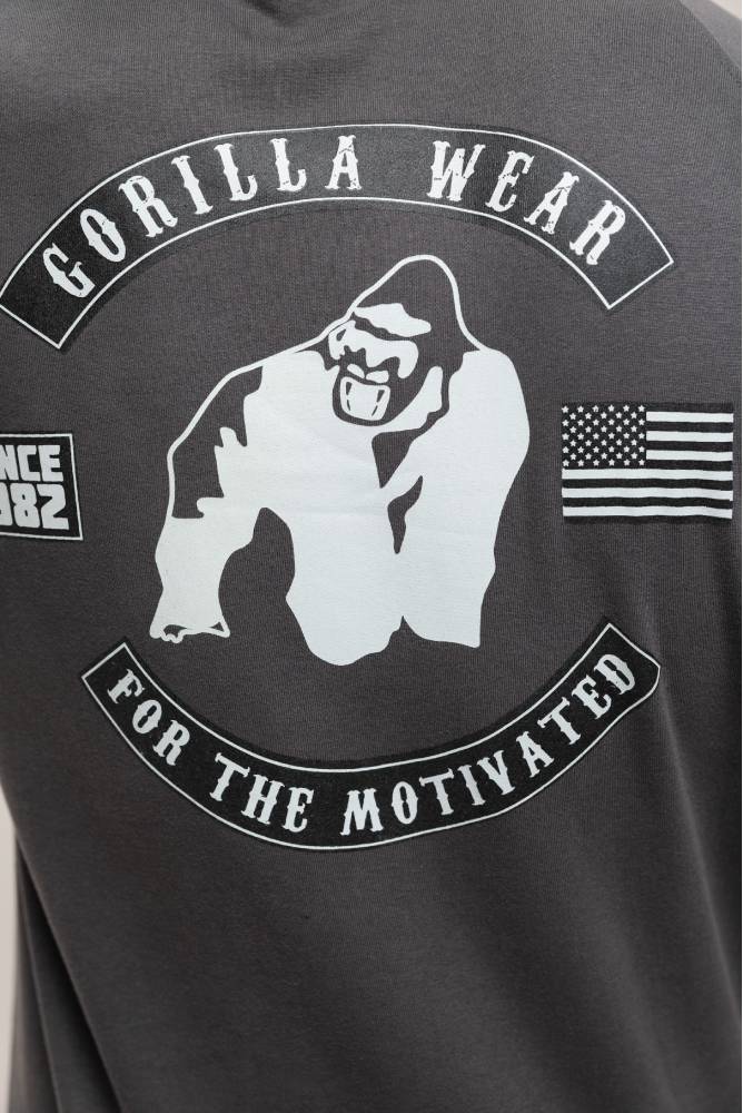 Gorilla Wear Huntley Hoodie Sans Manches - Gris