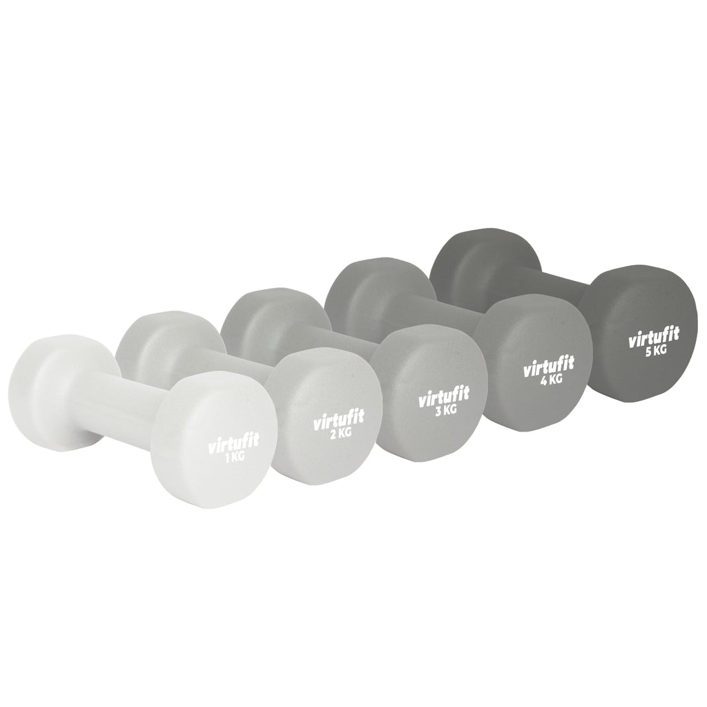 VirtuFit Set d’Haltères Vinyle Pro – 2 x 1 kg - Tweedekans