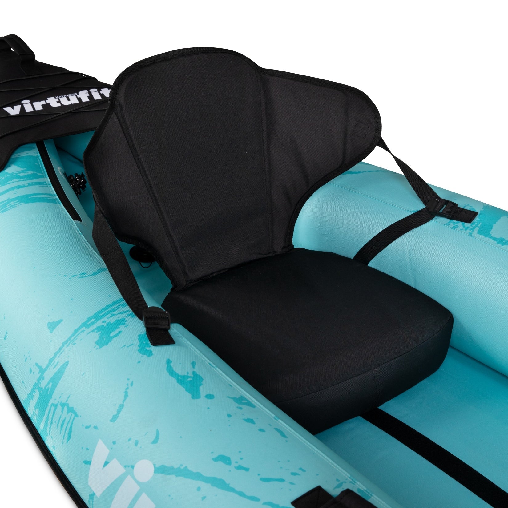 VirtuFit Kayak 335 - Turquoise - Met Kajak zitjes en draagtas - Tweedekans