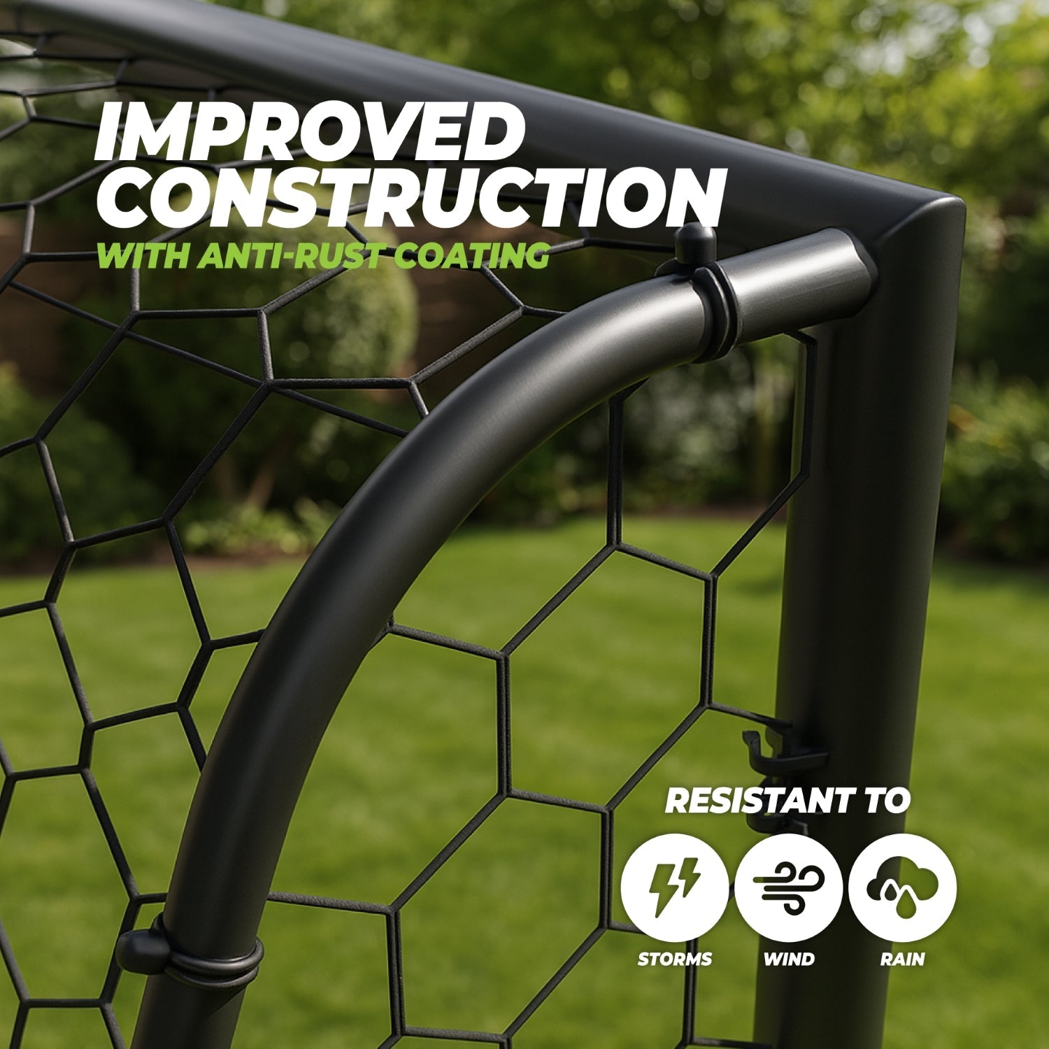 VirtuFit Voetbaldoel Premium - Heavy Duty Voetbal Goal - 180 x 120 x 60 - Tweedekans
