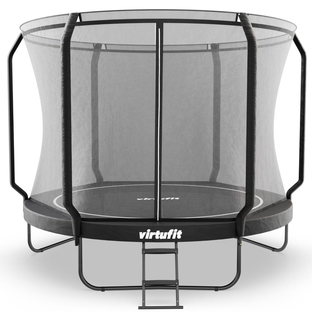 Trampoline VirtuFit Premium avec filet de sécurité - Noir - 305 cm - Tweedekans
