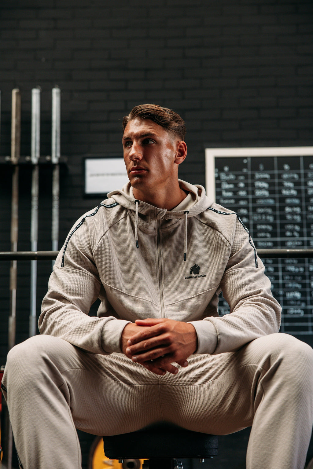 Gorilla Wear Harvey Veste de Training - Beige