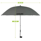 VirtuFit Universele Stoelparasol - Grijs