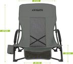 VirtuFit Chaise de plage pliable - Gris