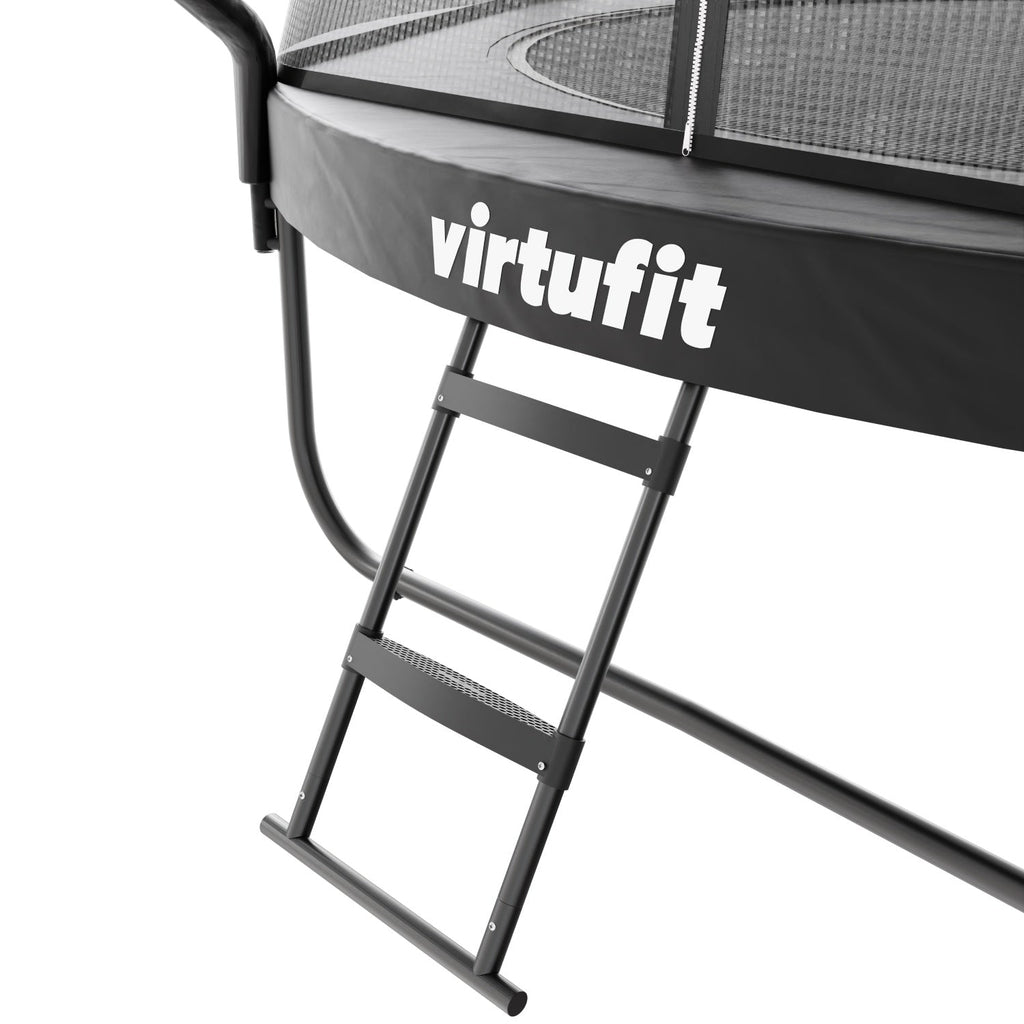 Trampoline VirtuFit Premium avec filet de sécurité - Noir - 251 cm - Tweedekans