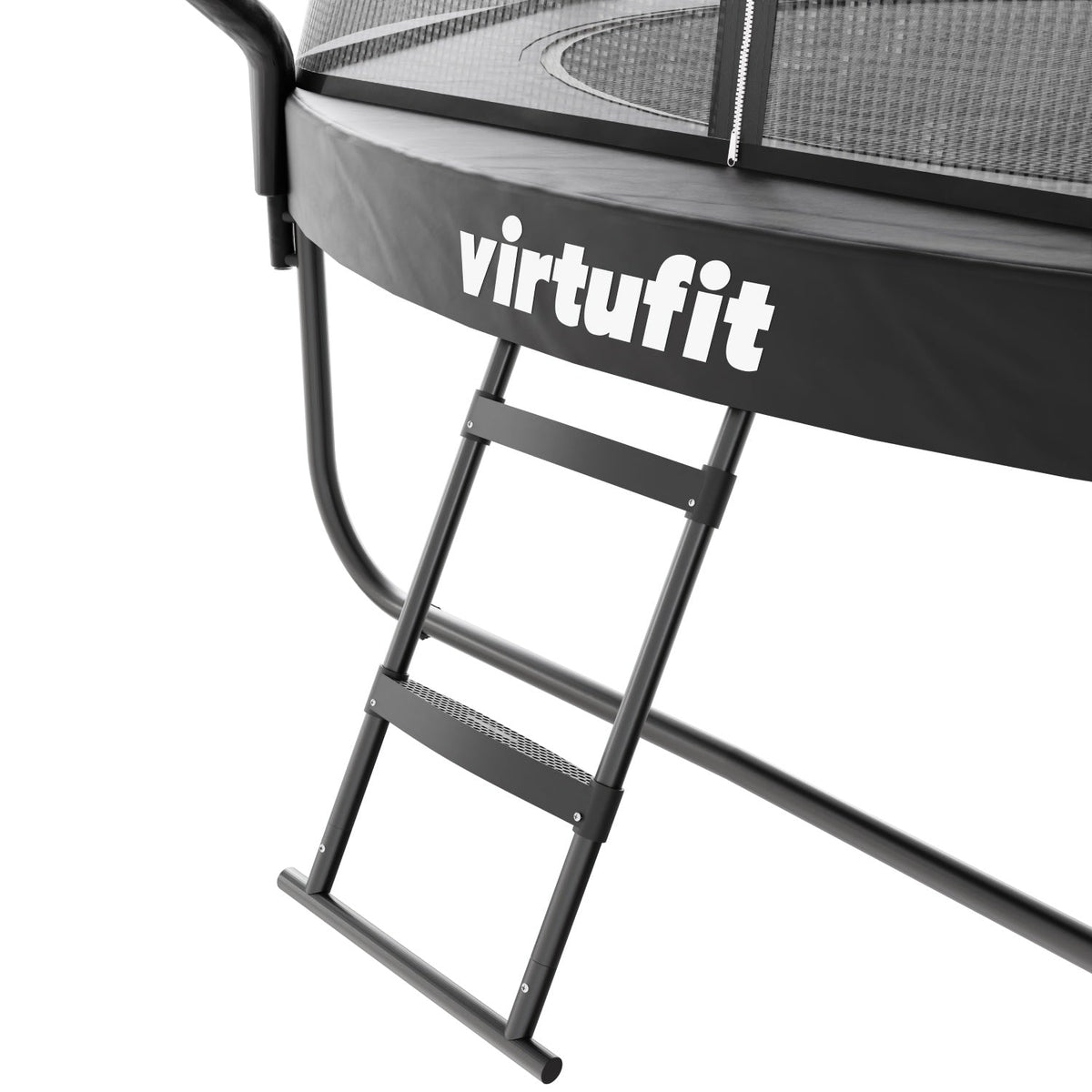 Trampoline VirtuFit Premium avec filet de sécurité - Noir - 251 cm - Tweedekans