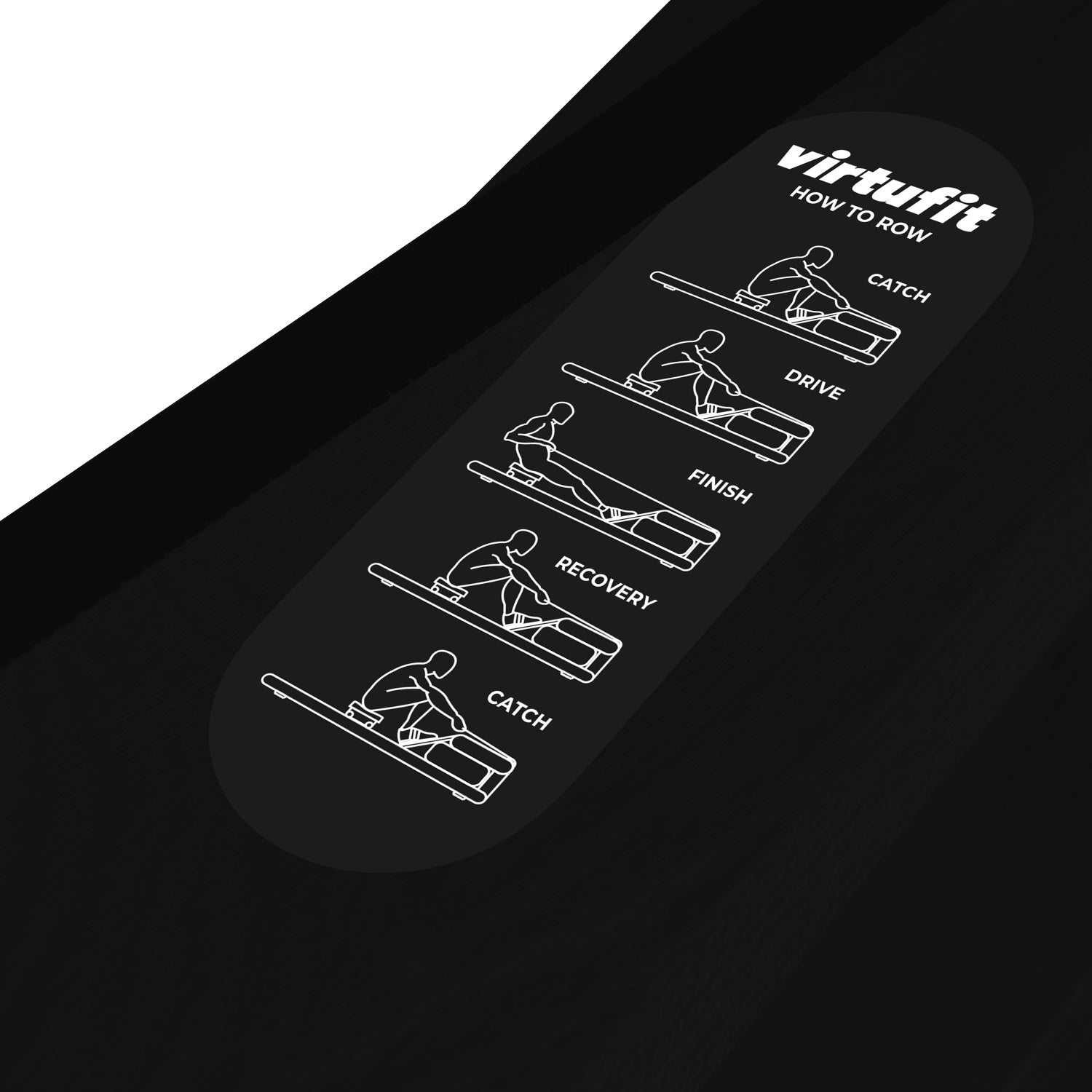 VirtuFit Rameur Elite Water Resistance - Edition Noire - Tweedekans