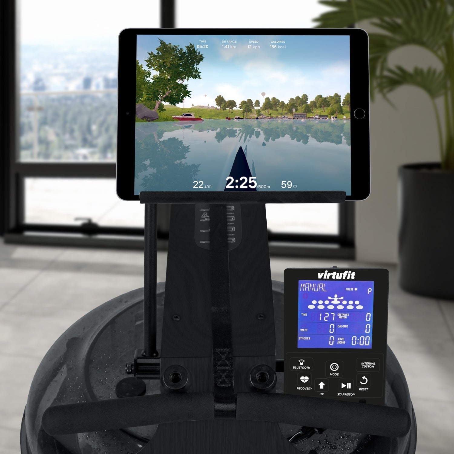 VirtuFit Rameur Elite Water Resistance - Edition Noire