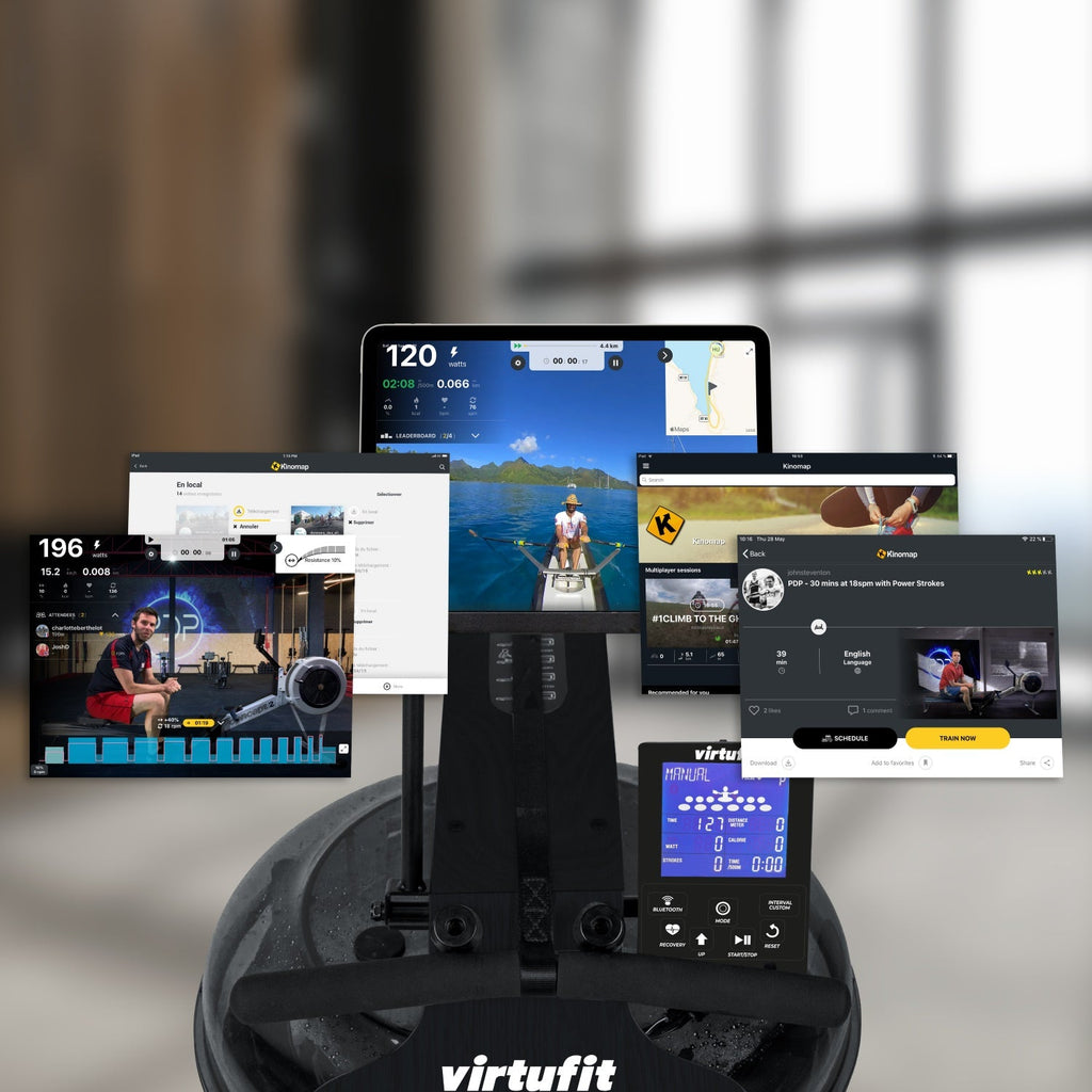 VirtuFit Rameur Elite Water Resistance - Edition Noire
