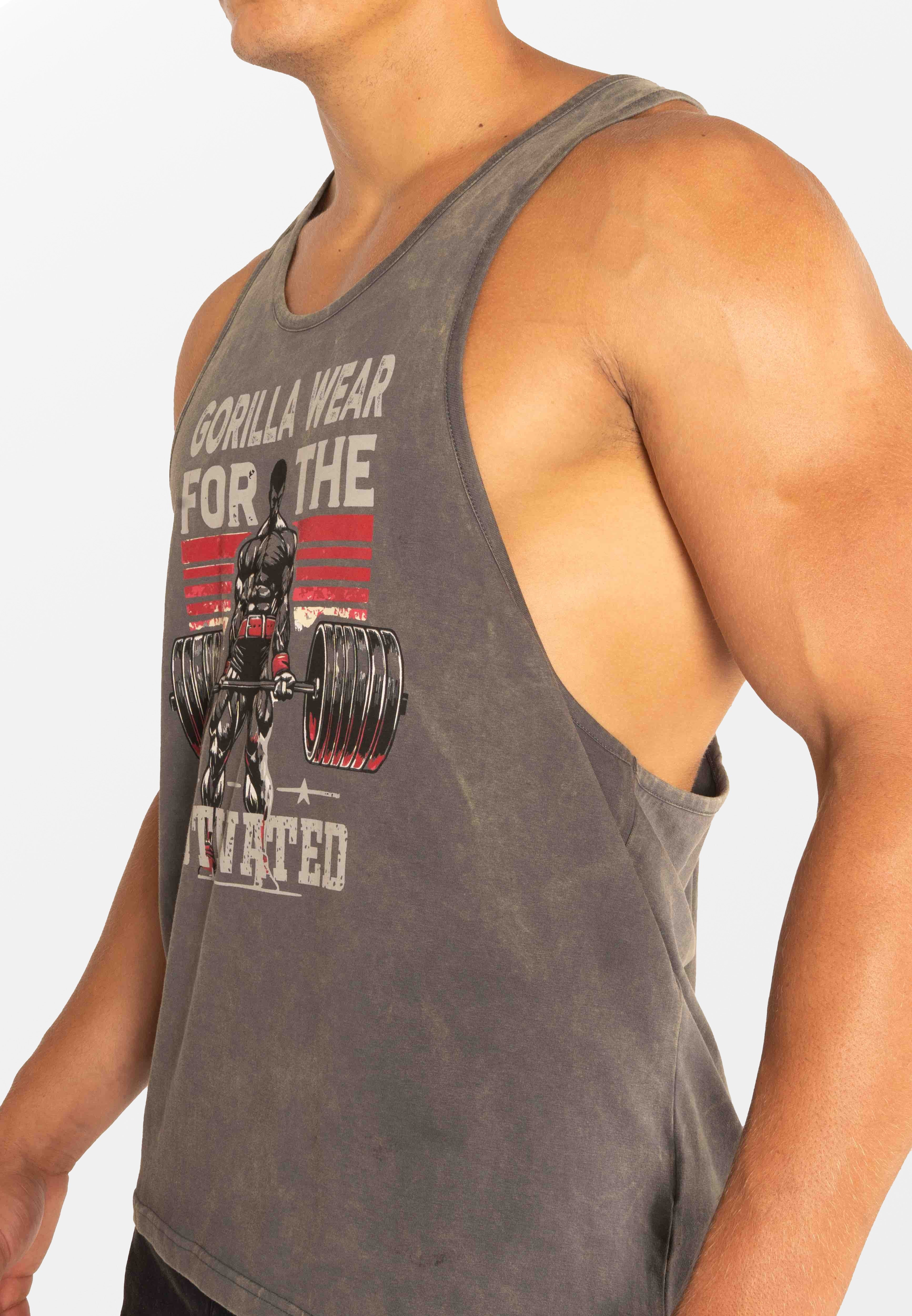 Gorilla Wear Churchill Stringer - Gris Délavé