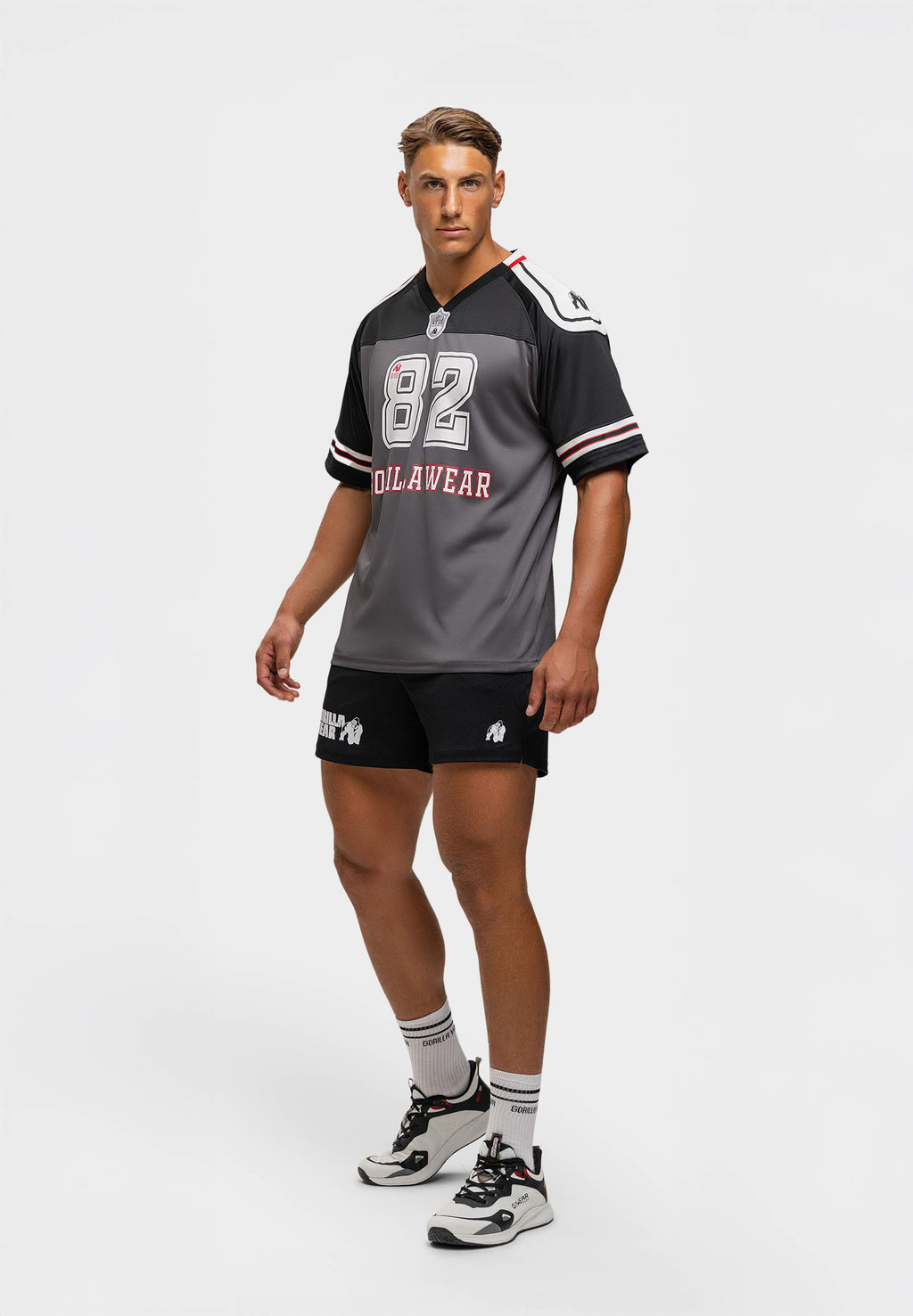 Gorilla Wear Tyler Football Jersey - Noir/Blanc