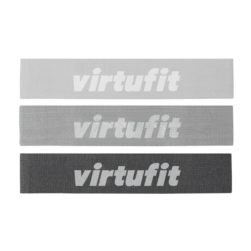 VirtuFit Mini Resistance bands set - Cotton - 3 Pieces - Incl. Storage bag - Tweedekans