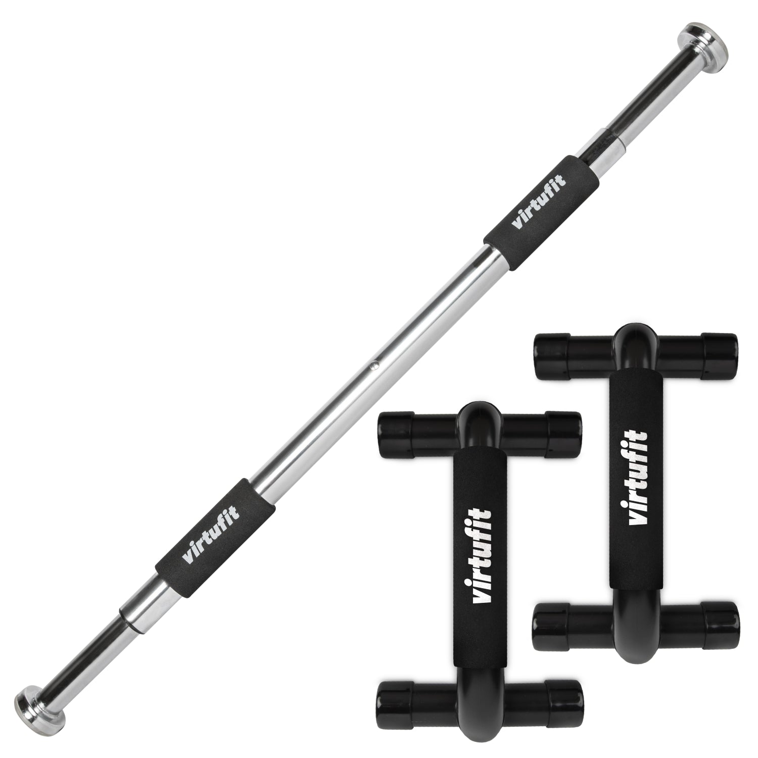 Offre combinée VirtuFit : Barre d'étirement + Barre de push-up