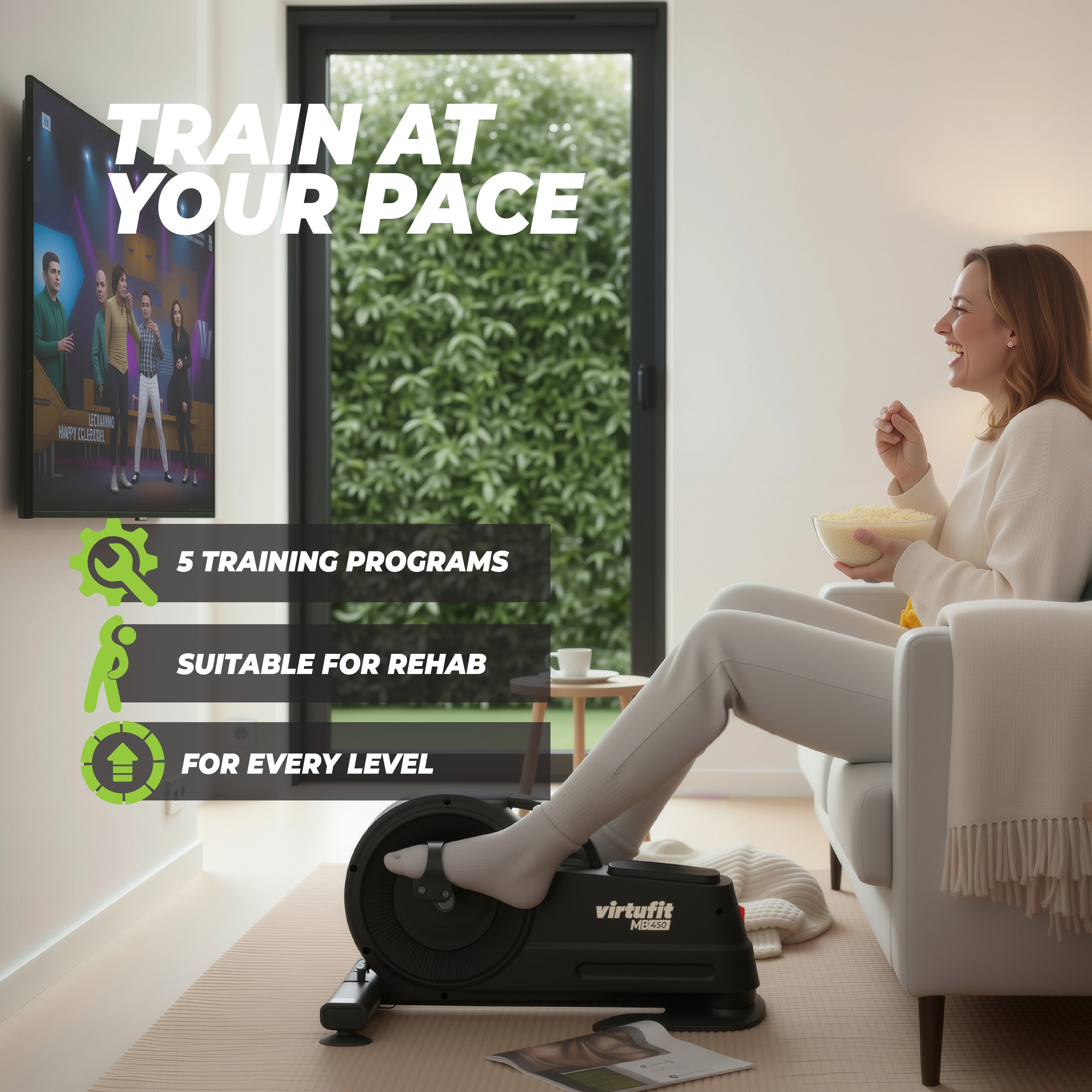 VirtuFit MB450 Elektrische Stoelfiets - Mobiliteitstrainer