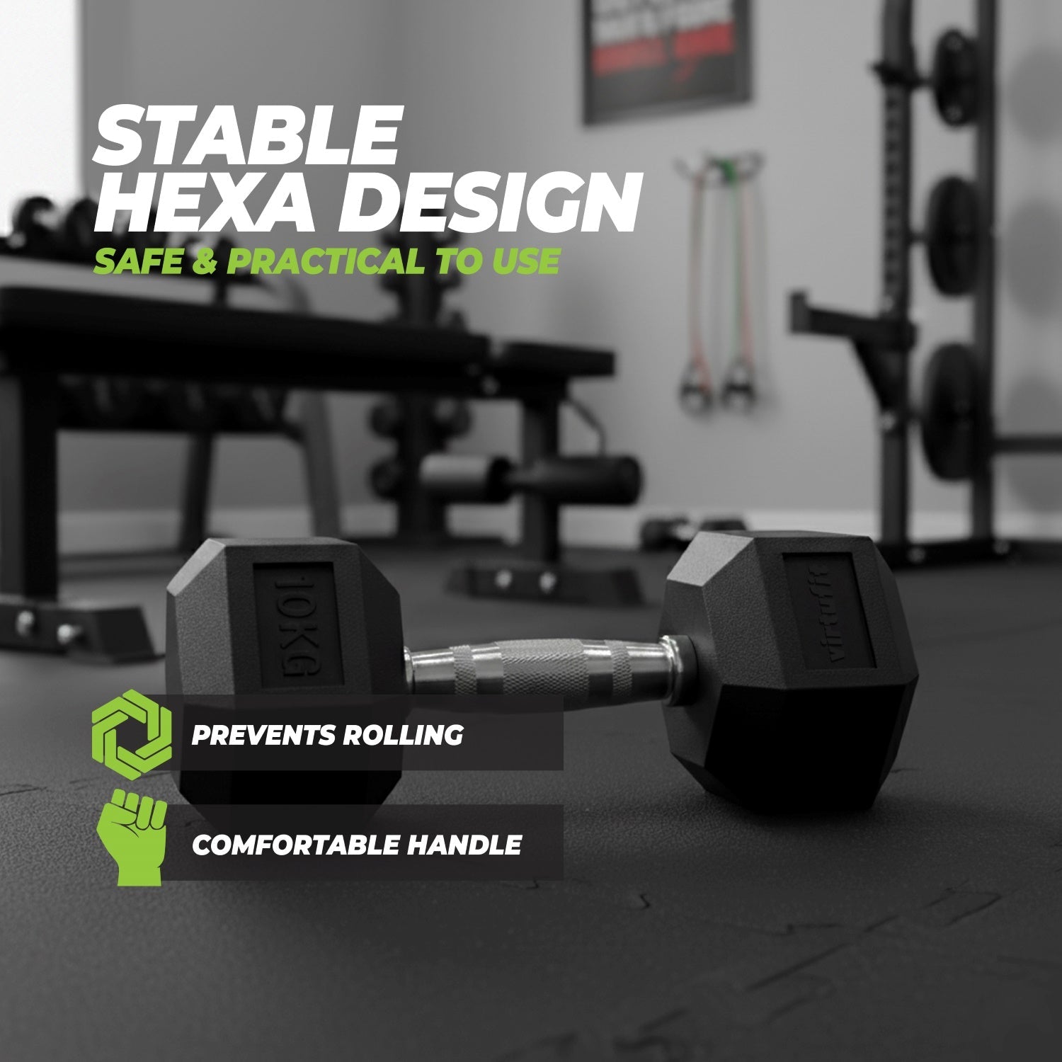 VirtuFit Hexa Dumbbell Pro - 30 kg - Per Stuk - Tweedekans