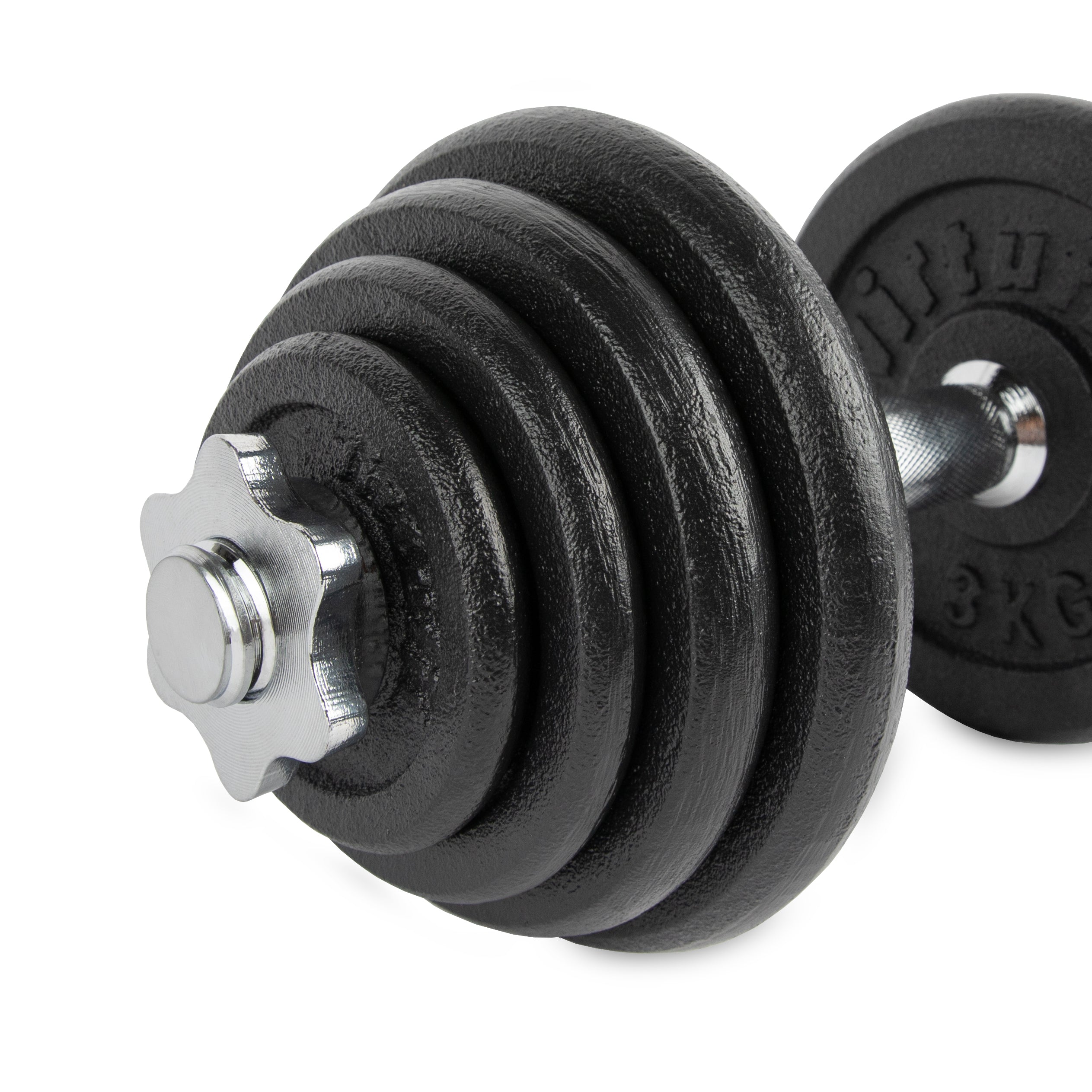 VirtuFit Adjustable Dumbbell Set Pro - Ensemble d'haltères - Fonte - 1 x 15 kg - Tweedekans
