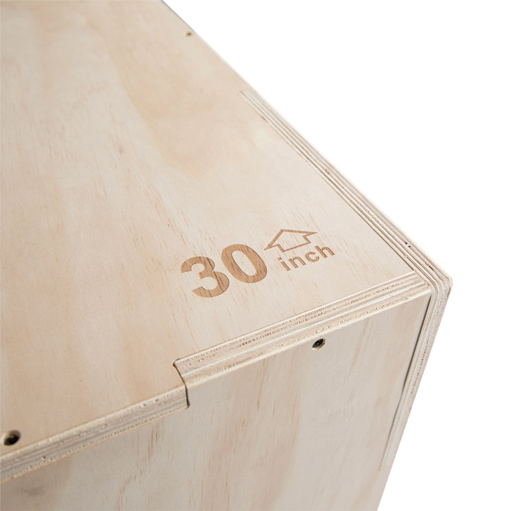VirtuFit Plyo Box 3-en-1 en bois - Grand - 50 x 60 x 75 cm