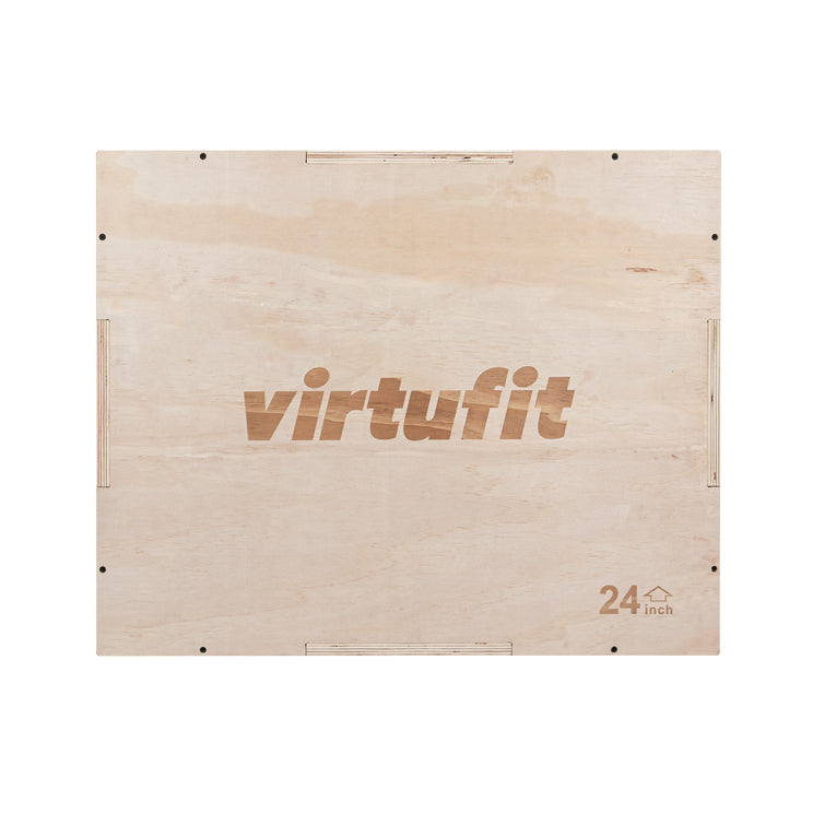 VirtuFit Plyo Box 3-en-1 en bois - Grand - 50 x 60 x 75 cm